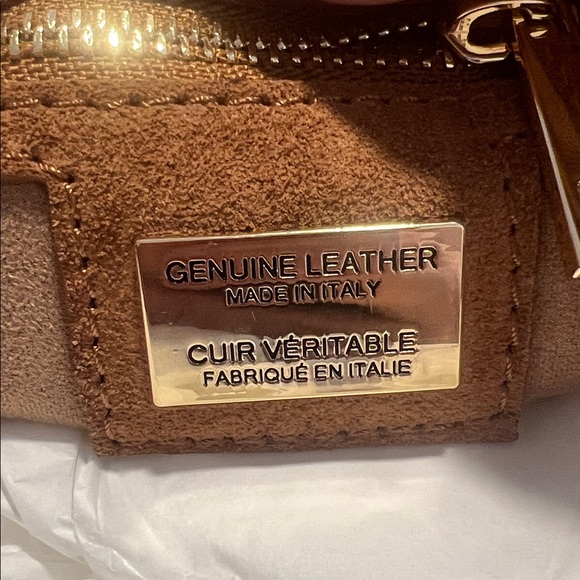 Viola Castellani - Made in Italy- Tan Suede Satchel - Picture 4 of 4